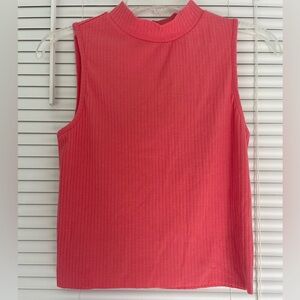 GB Girls Coral Ribbed Sleeveless Top Size XL